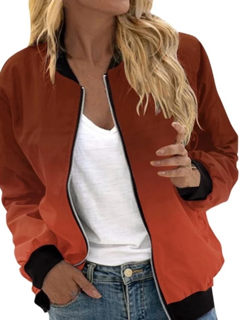LulaRoe Sz 2 XL Brown Bomber Jacket with Black Trim Velvet NEW no Tag